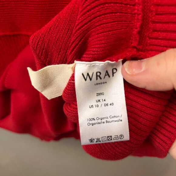 Wrap London Organic Cotton Crochet-trim vest - Size. 10 - Picture 4 of 7